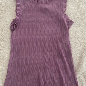 Ladies NWT Ann Taylor Factory | Sleeveless Knit Top| Lavender | Size Large